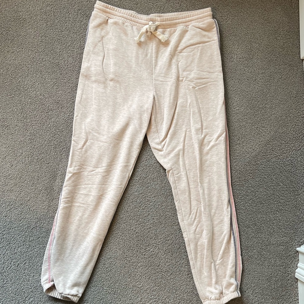 MADEWELL BEIGE JOGGER SWEATPANTS